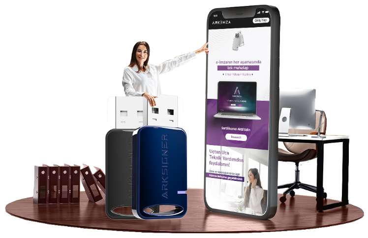 Arkİmza mobil uygulaması ve USB kart okuyucular